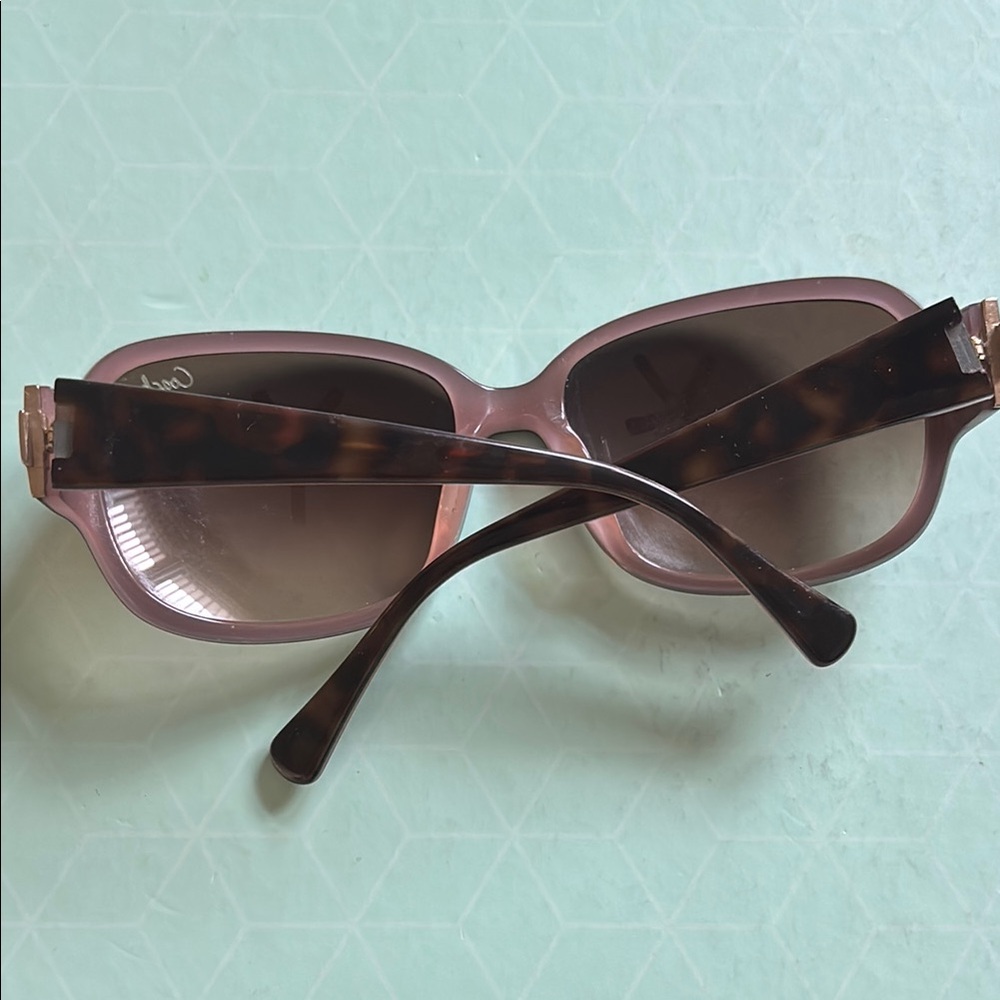 Coach Brown Oversized Rectangular Sunglasses - image 2